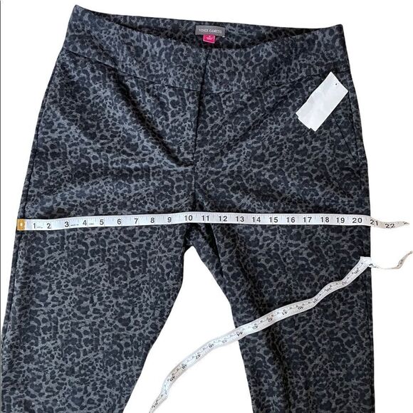 Vince Camuto Women's Pants 8X30 Leopard Ponte Ankle Stretch Size 8 - Picture 3 of 12